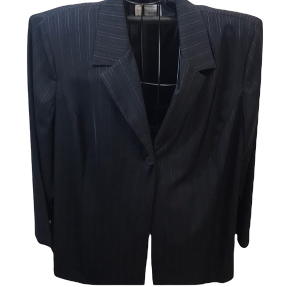 Lady Hazan Pinstriped Blazer - Picture 1 of 4